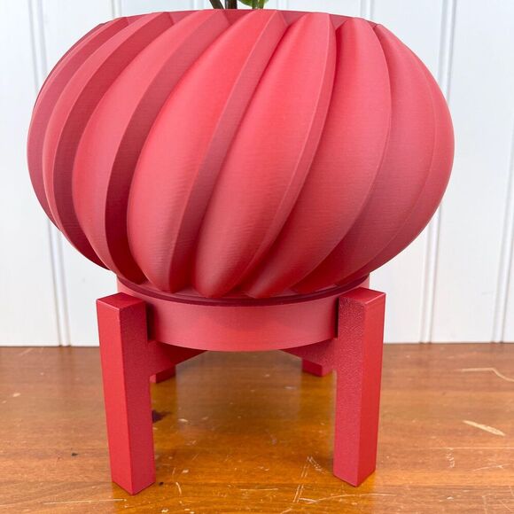 Oro Indoor Planter Pot w/ Drainage Hole and Drip Tray, Houseplants, - Picture 2 of 9